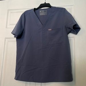 Figs Space Navy Catarina scrub top size L